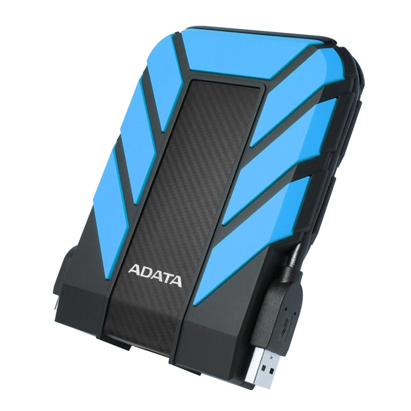 ADATA HD710 Pro - 1 TB External Hard Drive - Shockproof, Waterproof & Dustproof - Durable Storage - For Gamers, Students & Professionals - Mac, PC & Linux Compatible - Blue - AHD710P-1TU31-CBL - Image 1